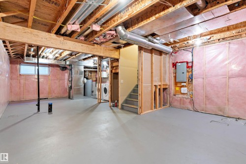 357 Desrochers Boulevard, Edmonton, AB - Indoor Photo Showing Basement