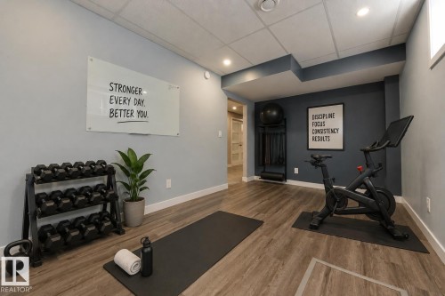3005 Spence Wynd, Edmonton, AB - Indoor Photo Showing Gym Room