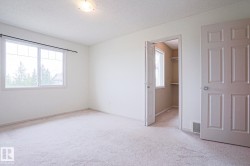 Bright room featuring light-toned carpeting and neutral wall paint - 