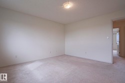 Carpeted room with neutral wall paint - 
