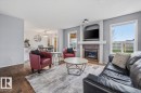 3570 Mclean Crescent, Edmonton, AB  - Indoor Photo Showing Living Room With Fireplace 