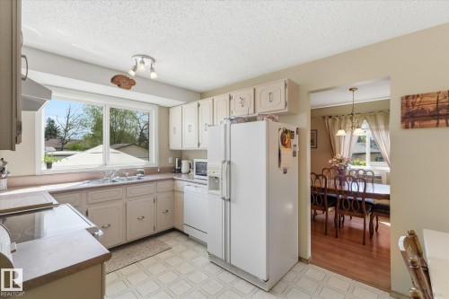 886 Knottwood Road S, Edmonton, AB - Indoor Photo Showing Kitchen With Double Sink