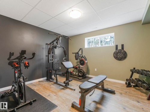 Basement - 60030 Range Road 225, Rural Thorhild County, AB - Indoor Photo Showing Gym Room