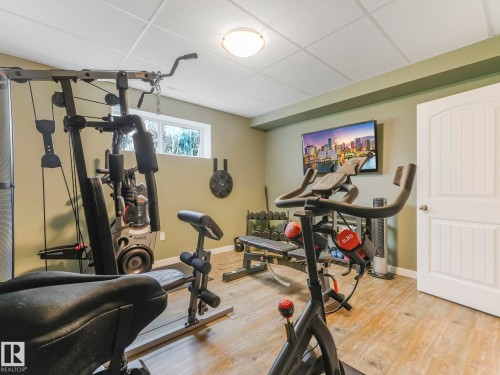 Basement - 60030 Range Road 225, Rural Thorhild County, AB - Indoor Photo Showing Gym Room