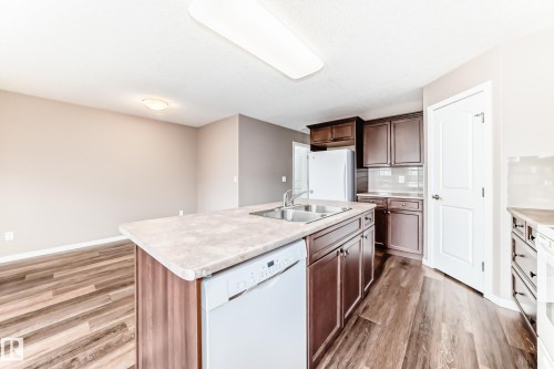 16737 60St, Edmonton, AB - Indoor Photo Showing Kitchen With Double Sink