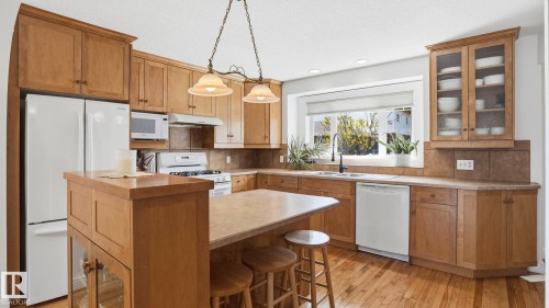 9611 77 Avenue, Edmonton, AB - Indoor Photo Showing Kitchen With Double Sink