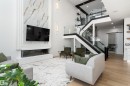 16511 8 Street, Edmonton, AB  - Indoor Photo Showing Living Room With Fireplace 