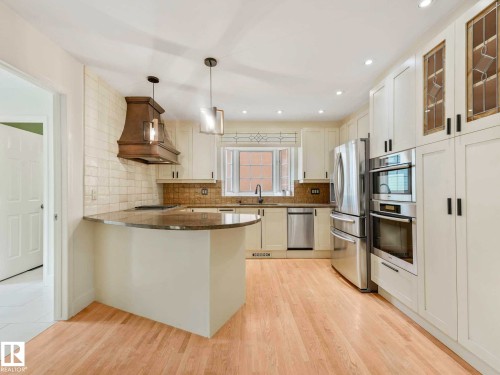 9642 100 Street, Edmonton, AB - Indoor Photo Showing Kitchen With Upgraded Kitchen