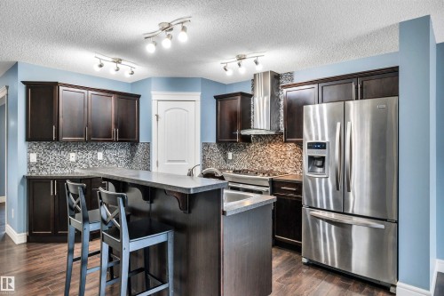 2429 Austin Crescent, Edmonton, AB - Indoor Photo Showing Kitchen With Stainless Steel Kitchen With Upgraded Kitchen