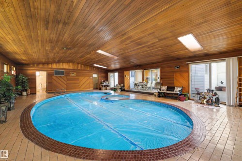 13504 81 Avenue, Edmonton, AB -  With In Ground Pool With Deck Patio Veranda With Exterior