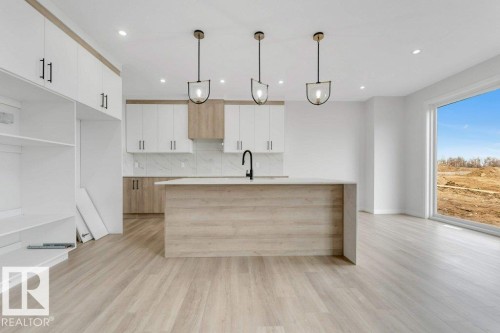 1847 Crossbill Loop, Edmonton, AB - Indoor Photo Showing Kitchen With Upgraded Kitchen