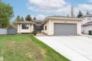 Stucco exterior with an attached two-car garage - 627 Forest Lane, Edmonton, AB  - Outdoor 