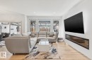 17618 63A Street, Edmonton, AB  - Indoor Photo Showing Living Room With Fireplace 