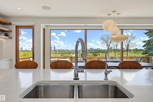 2 Valleyview Crescent, Edmonton, AB - Indoor Photo Showing Kitchen With Double Sink