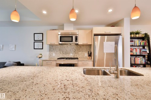 203 2606 109 Street, Edmonton, AB - Indoor Photo Showing Kitchen With Double Sink With Upgraded Kitchen
