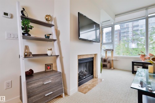 203 2606 109 Street, Edmonton, AB - Indoor With Fireplace