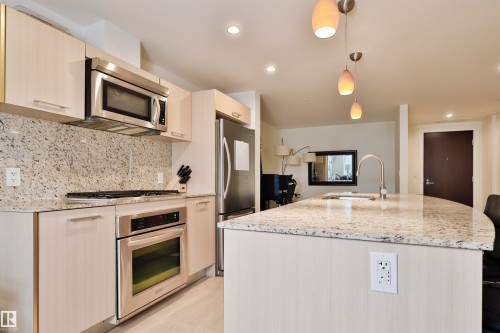 203 2606 109 Street, Edmonton, AB - Indoor Photo Showing Kitchen With Upgraded Kitchen