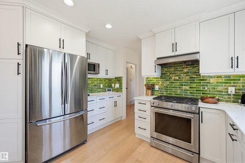 14631 88 Avenue, Edmonton, AB - Indoor Photo Showing Kitchen With Upgraded Kitchen