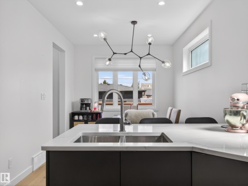 10449 143 Street, Edmonton, AB - Indoor Photo Showing Kitchen With Double Sink