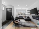 10449 143 Street, Edmonton, AB  - Indoor Photo Showing Living Room With Fireplace 