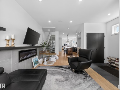 10449 143 Street, Edmonton, AB - Indoor With Fireplace