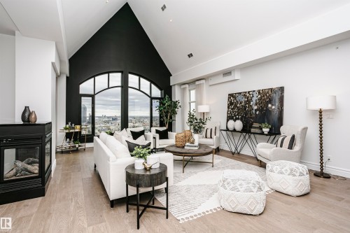 2104 9020 Jasper Avenue, Edmonton, AB - Indoor Photo Showing Living Room