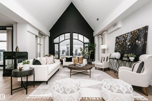 2104 9020 Jasper Avenue, Edmonton, AB - Indoor Photo Showing Living Room