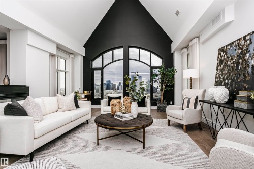 2104 9020 Jasper Avenue, Edmonton, AB - Indoor Photo Showing Living Room