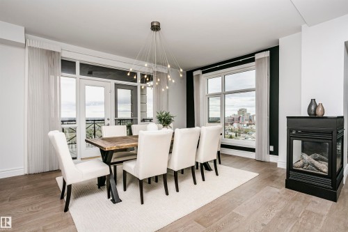 2104 9020 Jasper Avenue, Edmonton, AB - Indoor Photo Showing Dining Room