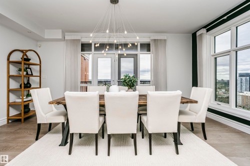 2104 9020 Jasper Avenue, Edmonton, AB - Indoor Photo Showing Dining Room