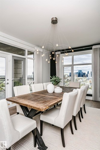 2104 9020 Jasper Avenue, Edmonton, AB - Indoor Photo Showing Dining Room