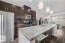 88 320 Secord Blvd, Edmonton, AB  - Indoor Photo Showing Kitchen With Stainless Steel Kitchen With Double Sink With Upgraded Kitchen 
