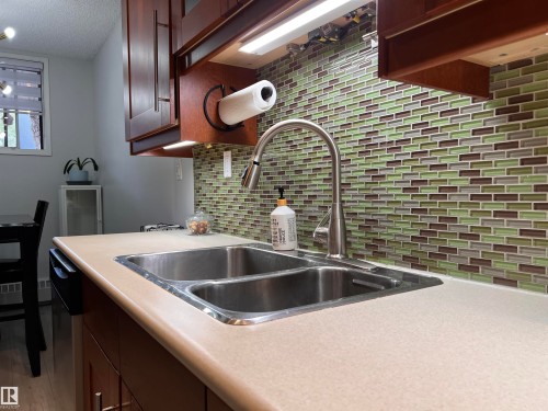 106 10421 93 Street Nw, Edmonton, AB - Indoor Photo Showing Kitchen With Double Sink