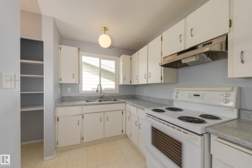 2058 74 Street, Edmonton, AB - Indoor Photo Showing Kitchen With Double Sink