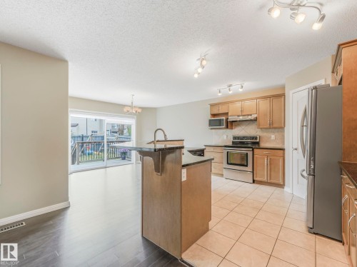 7912 172 Avenue, Edmonton, AB - Indoor Photo Showing Kitchen With Stainless Steel Kitchen
