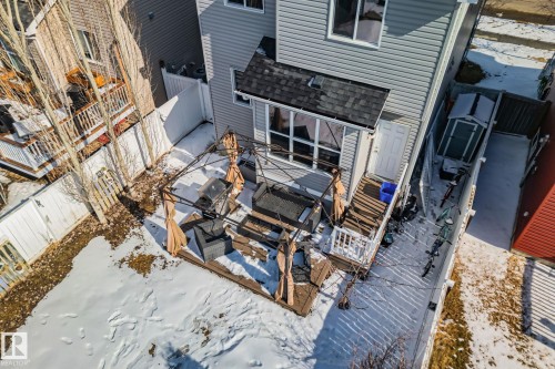 The property features a private fenced yard with a deck and a gazebo - 336 Southfork Drive, Leduc, AB - Outdoor