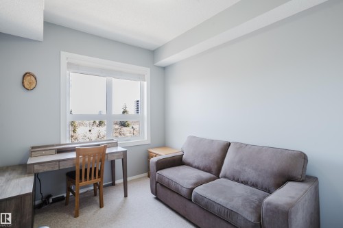Room with light gray walls, white trim, and light-colored carpet - 508 11103 84 Avenue, Edmonton, AB - Indoor
