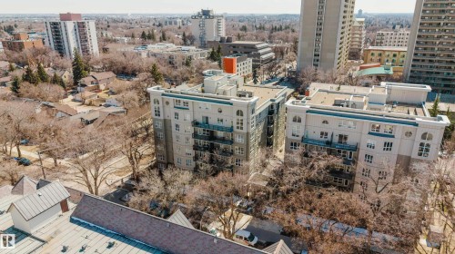 Modern multi-story building featuring balconies and a light-toned facade - 508 11103 84 Avenue, Edmonton, AB - Outdoor With View