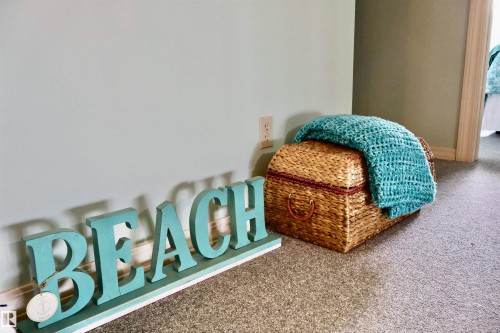 Wall-to-wall carpeting in a neutral tone with light-colored baseboards - #26 5508 Twp Rd 593A, Rural Barrhead County, AB - Indoor
