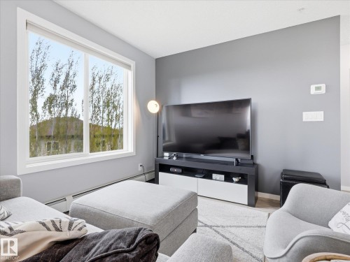 302 5521 7 Avenue, Edmonton, AB - Indoor Photo Showing Living Room