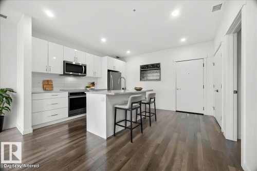 409 11503 76 Avenue, Edmonton, AB - Indoor Photo Showing Kitchen With Upgraded Kitchen