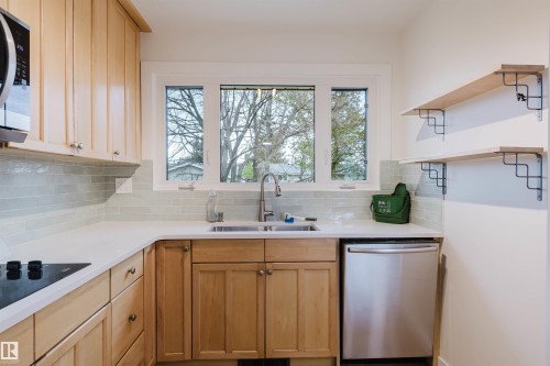 8311 160 Street, Edmonton, AB - Indoor Photo Showing Kitchen With Double Sink