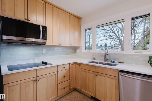 8311 160 Street, Edmonton, AB - Indoor Photo Showing Kitchen With Double Sink
