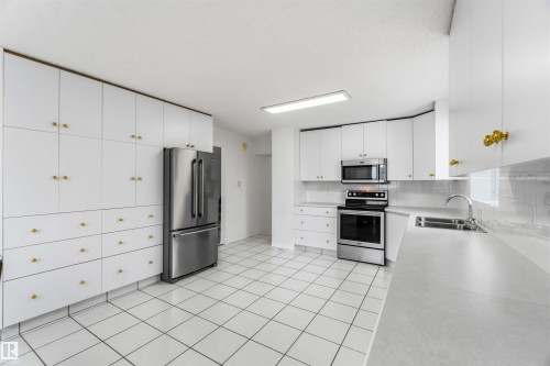 17919 94 Avenue, Edmonton, AB - Indoor Photo Showing Kitchen With Double Sink