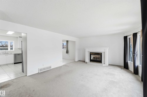 17919 94 Avenue, Edmonton, AB - Indoor Photo Showing Living Room With Fireplace