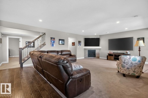 4232 8 Street, Edmonton, AB - Indoor With Fireplace