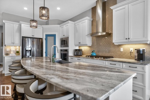 4232 8 Street, Edmonton, AB - Indoor Photo Showing Kitchen With Stainless Steel Kitchen With Upgraded Kitchen