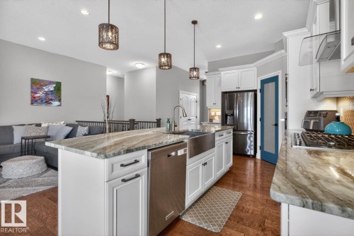 4232 8 Street, Edmonton, AB - Indoor Photo Showing Kitchen With Stainless Steel Kitchen With Upgraded Kitchen