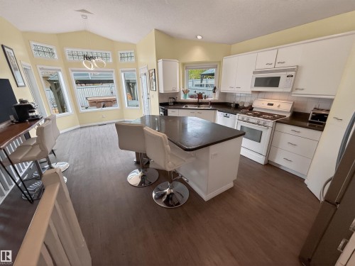 11 Lacombe Drive, St. Albert, AB - Indoor Photo Showing Kitchen With Double Sink