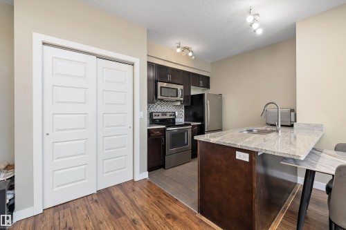 505 1238 Windermere Way, Edmonton, AB - Indoor Photo Showing Kitchen With Upgraded Kitchen